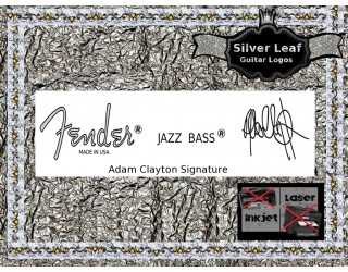 Fender Jazz Bass Adam Clayton Guitar Decal 110s